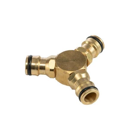 Тройник Y для быстросъемного соединения латун. Профи ЧЕТЫРЕ СЕЗОНА 62-0281-3-F MEET