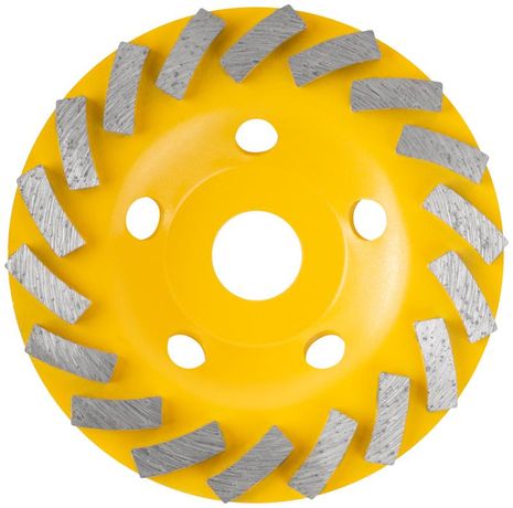 Диск шлифовальный алмазный посадочный диаметр 22.2мм "Турбо-сегмент" 125мм FIT 39516 РОС