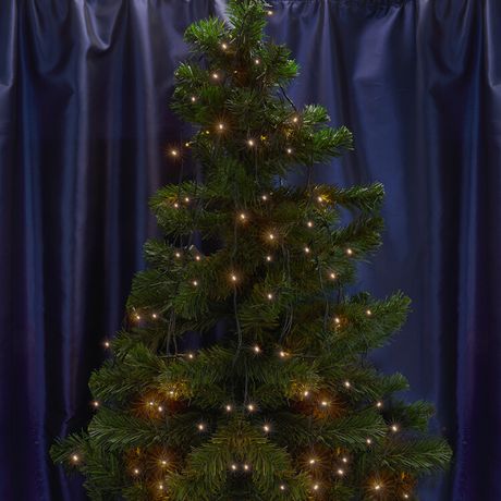 Гирлянда елочная 500 диодов 2700К, CL92 10 веток (5м) + 1.5м зеленый шнур, IP44 | 32377 FERON