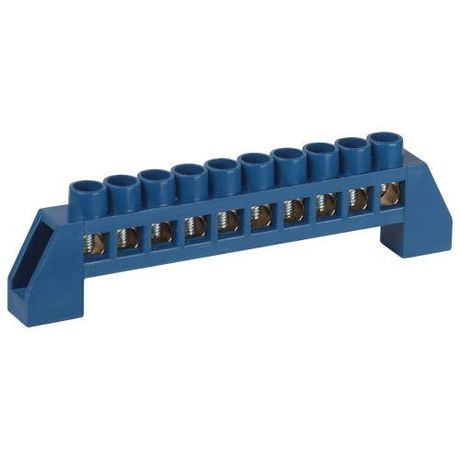 Шина NO-224-59 N ноль в изоляторе ШНИ-6х9-10-Д-синий | Б0062948 ЭРА