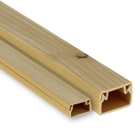 Канал кабельный под светлое дерево (60х40) (40м.) EKF PROxima | kk-60-40w