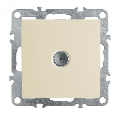 Розетка телевизионная (механизм), 75 Ом, 5-862МГц, серия Эрна, слоновая кость, Stekker - PST00-9108-02 39326 FERON