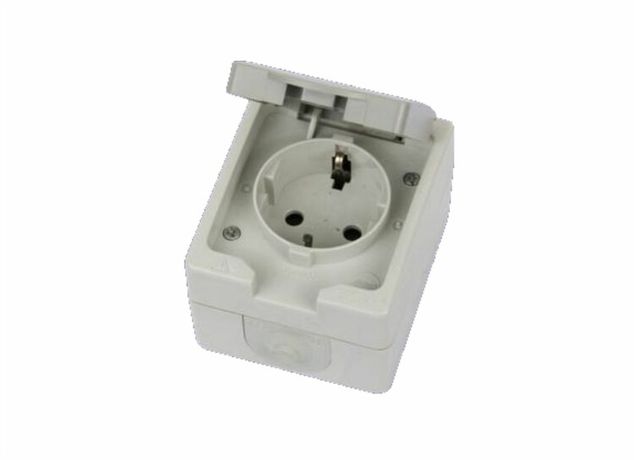 Розетка 2П+З открытой установки IP54 16А "Вуокса" | SQ1803-0007 TDM