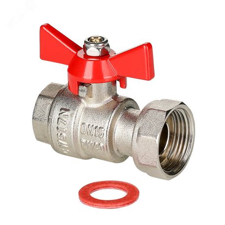 Кран шаровой с накидной гайкой 1/2' х 3/4' ВВ - VT.241.N.0405 VALTEC AAV241004