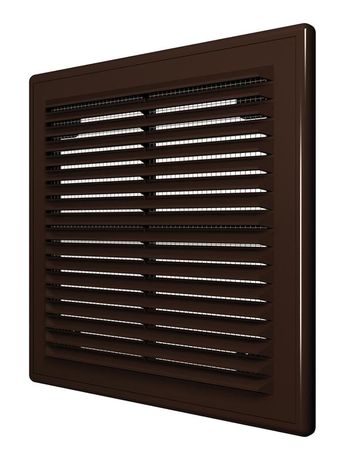 Решетка вентиляционная вытяжная 185х255 корич. ERA 1825Р кор ЭРА