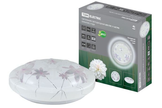 Светильник светодиодный LED СПС 11 15Вт 4000К D35см, Астра | SQ0329-0161 TDM ELECTRIC