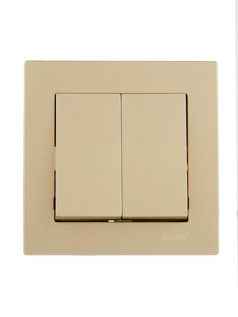 Выключатель двойной VESNA зол. LEZARD 742-3688-101