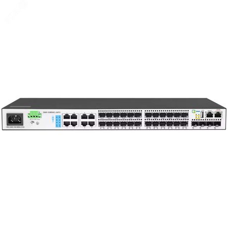 Коммутатор управляемый L3 16 портов 100/1000 Мб/с, 8хRJ45/SFP, 4хSFP+ - SNR-S3850G-24FX