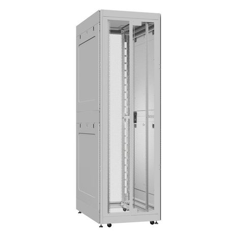 Шкаф серверный 52U 800х1200 передняя дверь: двустворчатая перфорированная IP20. задняя без. боковые панели: глухой металл. цвет: серый RAL7035 - EX 8252.7401 SYSMATRIX
