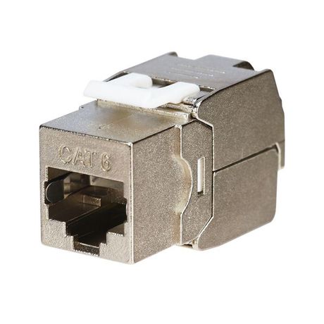 Модуль Keystone Jack RJ-45(8P8C), FTP экранированный, CAT 6, тип 180 градусов, самозажимной REXANT PRO | 02-0261 MEET