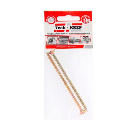Саморез ШУж 6,0х110 пот. гол. (2 шт) - пакет ( 0,027 кг) | 102524 Tech-KREP