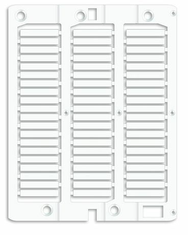 Маркировка для провода, жесткая, трубочек. 4х23мм. Белая (60 шт на 1 листе) - NUT23 ДКС