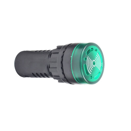 Зуммер с пульсирующим сигналом OptiSignal Compact D22 C7-B-B3FL зеленый подсветкой 24 В AC/DC | 362172 КЭАЗ 362171