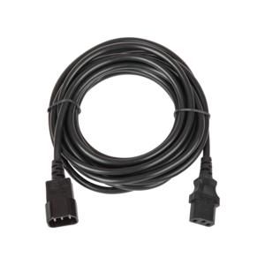 Кабель питания разъем C14 IEC 60320/ C13 60320 3х0.75кв.мм 250В 6А 5м черн. TLK TLK-PCM06-050