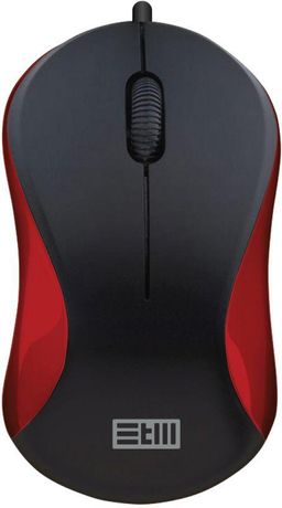 Мышь USB WIRED MOUSE 104CR black/red STM 1000607513