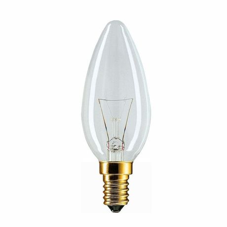 Лампа накаливания ЛОН Stan 40W E14 230V B35 CL 1CT/10X10 | 926000006814 PHILIPS 871150001163350