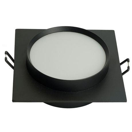 Светильник потолочный встраиваемый, 15W 230V GX53, черный, квадрат, без лампы, DL506 | 51357 FERON