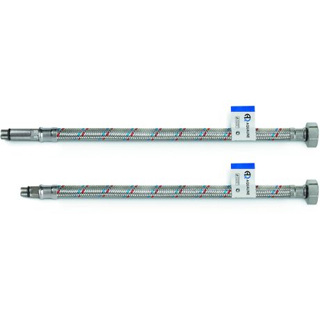 Подводка для смесителя M10 x 1/2' 100см (пара) - 01446 AQUALINK