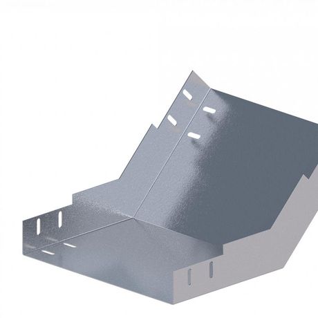 Лоток монтажный угловой 45град. вверх 300х80 сталь 1мм ЛУ45В.300.80.386.1.1 СОЭМИ Н0121350525