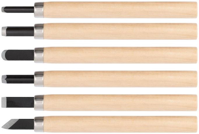 Резаки по дереву, набор 6 шт. - 43410 РОС