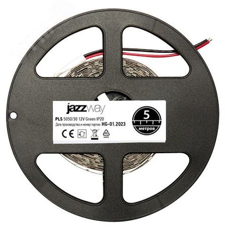 Лента светодиодная PLS 5050/30-12V Green 7.2Вт/м зел. IP20 (уп.5м) JazzWay 327583