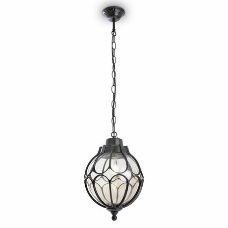 Светильник садово-парковый PL3805 круглый на цепочке 60W 230V E27, черный | 6345 Feron