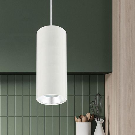 Светильник декоративный подвесной под лампу GX53 алюминий цвет белый+серебро PL12 WH/SL ЭРА - Б0048543