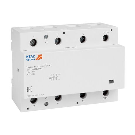 Контактор модульный OptiDin MK-100-10022-48АС (КЭАЗ) | 321273 КЭАЗ