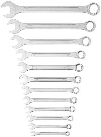 Ключи комбинированные в пластиковом держателе Хард , набор 6 шт. (8-17 мм) - 63422 РОС