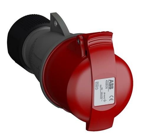 Розетка кабельная 432EC6 Easy&Safe 32А 3P+N+E IP44 6ч ABB 2CMA102051R1000