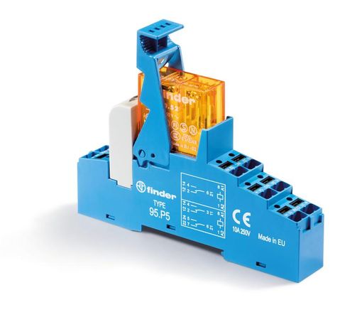 Интерфейсный модуль, электромеханическое реле; 2CO 8A; контакты AgNi; питание 12В AC; категория защиты IP20 | 48P580120060SMA Finder 48.P5.8.012.0060SMA