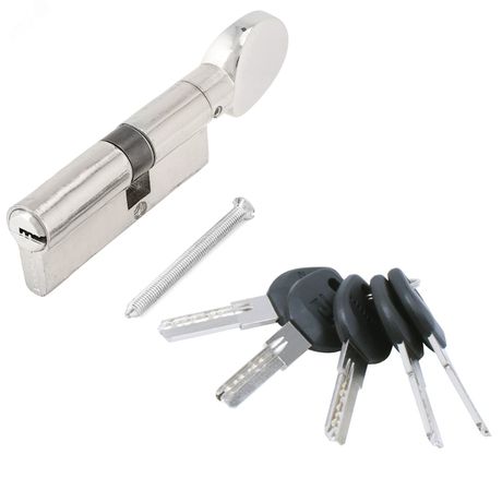 Механизм цилиндровый для врезных замков, АЛЛЮР HD FG 80-5К CP(30Gx10x40) хром - 7822 ПТК