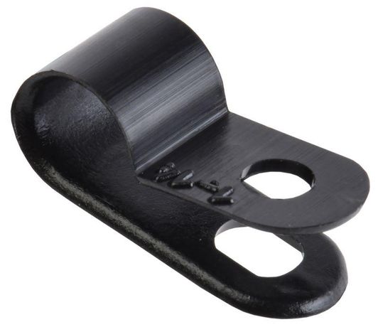 Скоба крепежная 6мм нейлоновая черная (50шт) | USK11-06-050-K02 IEK