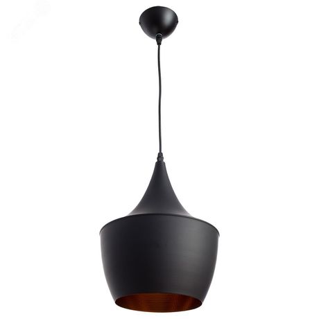 Светильник подвесной CAPPELLO E27 1х40Вт Металл Чёрный - A3407SP-1BK Arte Lamp