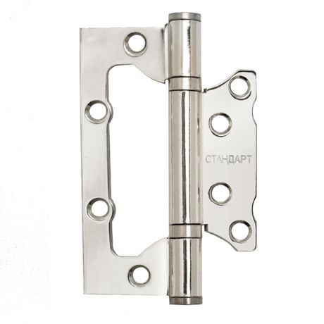 Петля дверная накладная без врезки 1шт СТАНДАРТ 100х63х2мм 2BB CP хром - 7873 ПТК