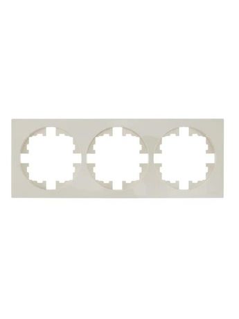 Рамка 3-м OSEN горизонт. квадрат сл. кость LEZARD 743-9000-148