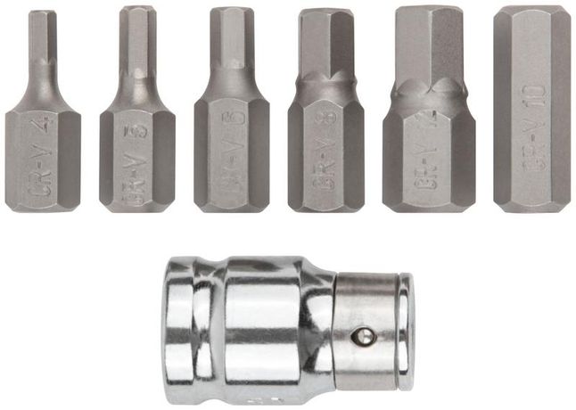 Набор бит шестигранных CrV (уп.7шт) FIT 57807 РОС