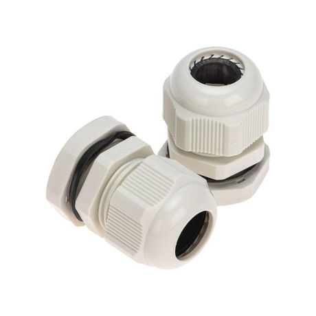 Кабельный ввод PG-16 (10-14мм) серый, комплект (2 шт/уп) | 07-8016-A2 REXANT MEET