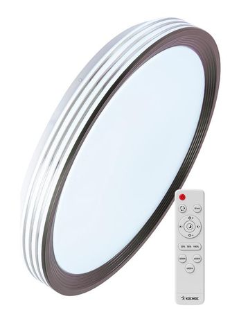 Светильник светодиодный PREMIUM AFINA 75Вт 230В 3000-6500К 6000лм IP40 485х90мм настенно-потолочный управляемый с пультом ДУ КОСМОС KSAfin75W