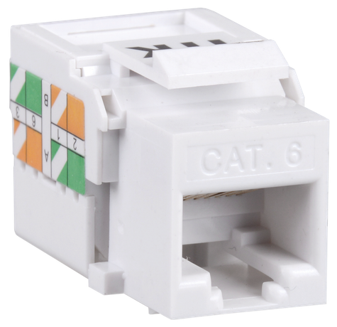 Модуль Keystone Jack категория 6 неэкранированный IDC Dual горизонтальная заделка - CS1-1C6U-D1 IEK