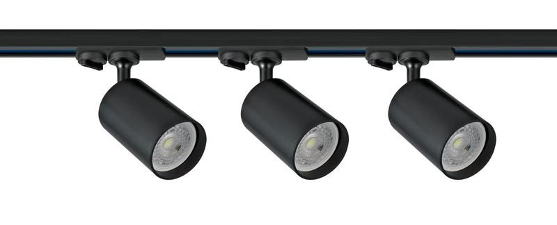 Светильник трековый однофазный (шинопровод + коннектор светильник), черный под лампу GU10х3 - VGL7284DLTP-03B Voltega
