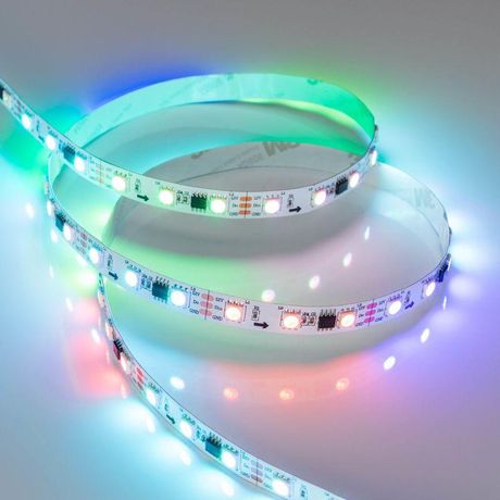 Светодиодная лента SPI-B60-10mm 12V RGB-PX3 (14.4 W/m, IP20, 5060, 5m) (Arlight, Открытый, IP20) | 026367(2) Arlight