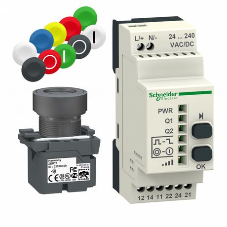 КОМПЛЕКТ ПРИЕМНИК И БЕСПРОВ КНОПКА AC/DC XB5RFA02 | Schneider Electric