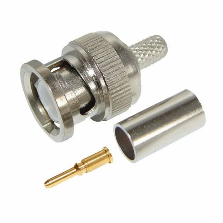 Разъем штекер BNC RG-6 обжим 01-001С (уп.100шт) Rexant 05-3003 MEET