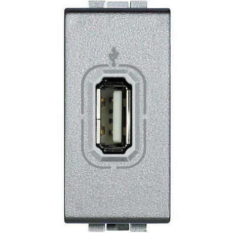 Разъем USB LivingLight алюм. Leg BTC NT4285 Legrand