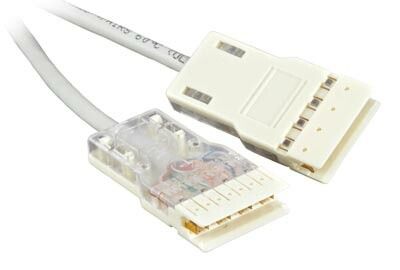 Патч-корд PC-110-110-4P-C5e-1M-LSZH-GY 110 тип-110 тип, 4 пары, Cat.5e, LSZH, 1 м, серый | 229906 Hyperline