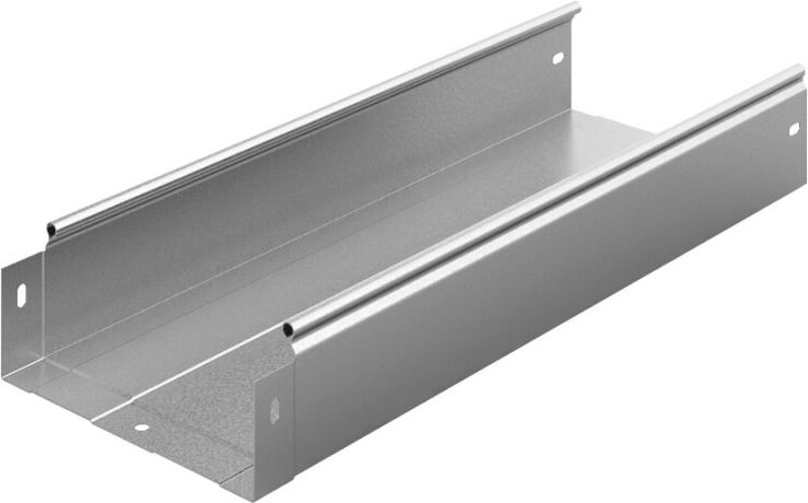 Металлический лоток неперфорированный 200х80х3000, толщ. 1,0 мм, Сендзимир цинк, 013280 | ЛНМЗТ-200х80х3000-1,0-СЦ Ostec ЛНМЗТ(М)-200х80х3000 (1 мм)