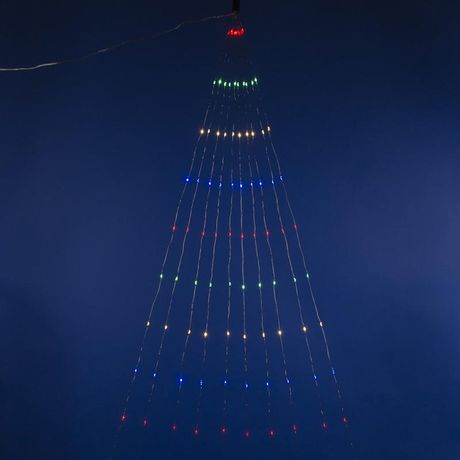 Гирлянда светодиодная Лучи росы 12м 10 нитей 120 светодиодов Разноцветный свет Провод прозрачный ULD-E0120-120/STA MULTI IP44 ТМ Uniel - UL-00007283