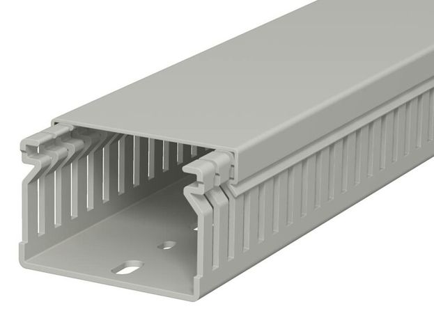 Распределительный кабельный канал LK4 40x60x2000 мм (ПВХ,серый) (LK4 40060) | 6178014 OBO Bettermann