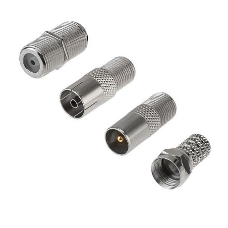 Набор антенный №10 (кабель RG-6U 5м; штекер F 4шт; бочка 1шт; переходник гнездо - TV 2шт; 1шт) Rexant 06-3089 MEET